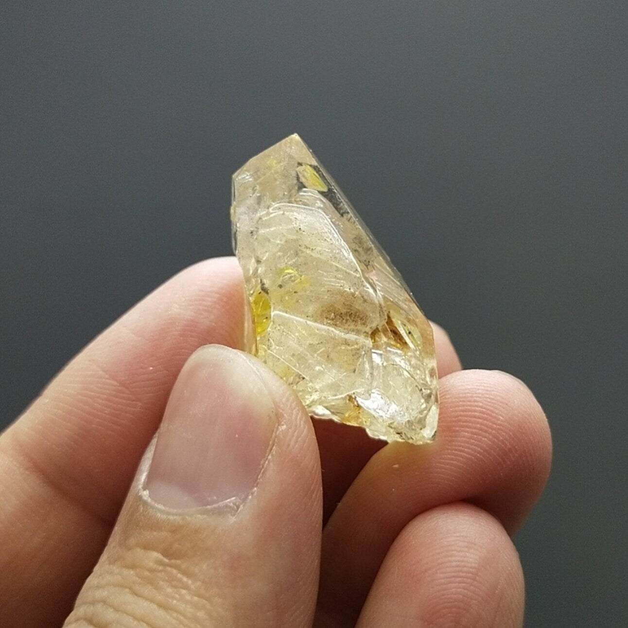 ARSAA GEMS AND MINERALSAesthetic fine quality beautiful UV reactive petroleum quartz crystal from Balochistan Pakistan, weight 9.3 grams - Premium  from ARSAA GEMS AND MINERALS - Just $150.00! Shop now at ARSAA GEMS AND MINERALS