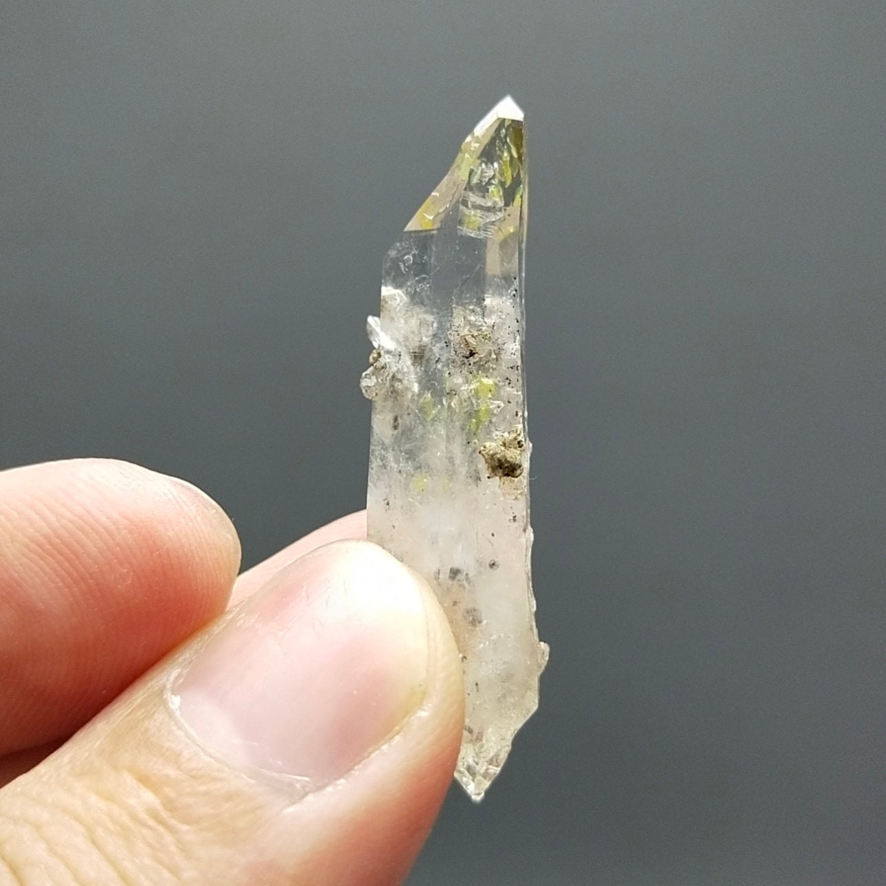 ARSAA GEMS AND MINERALSAesthetic fine quality beautiful double terminated UV reactive petroleum quartz crystal from Balochistan Pakistan, weight 4.8 grams - Premium from ARSAA GEMS AND MINERALS - Just $48.00! Shop now at ARSAA GEMS AND MINERALS
