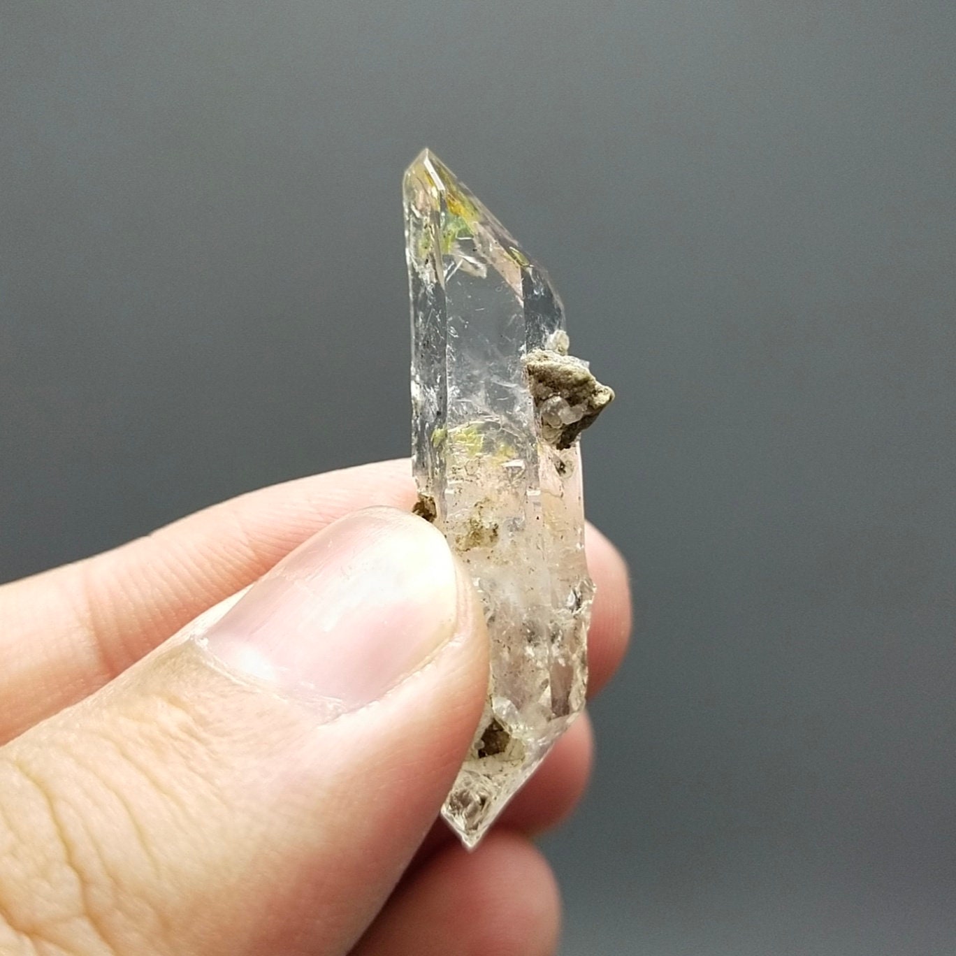 ARSAA GEMS AND MINERALSAesthetic fine quality beautiful double terminated UV reactive petroleum quartz crystal from Balochistan Pakistan, weight 4.8 grams - Premium  from ARSAA GEMS AND MINERALS - Just $48.00! Shop now at ARSAA GEMS AND MINERALS