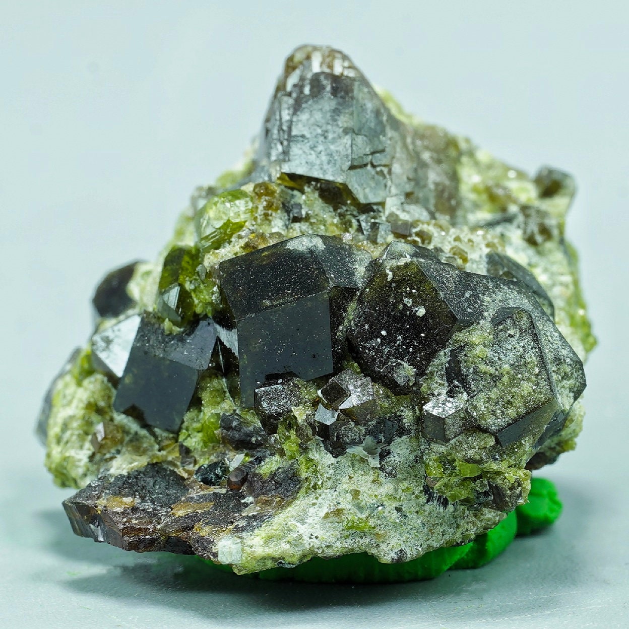 ARSAA GEMS AND MINERALSAndradite garnet crystal on matrix on albite with green epidote from Pakistan, 21.7 grams - Premium from ARSAA GEMS AND MINERALS - Just $50.00! Shop now at ARSAA GEMS AND MINERALS