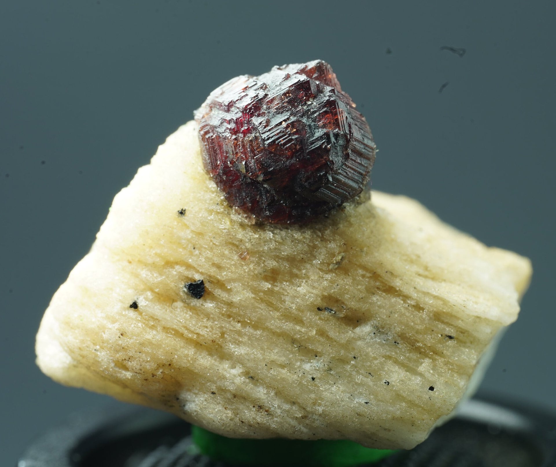 ARSAA GEMS AND MINERALSNatural small red etched spessartine garnet crystal on matrix with a nice patterns from Pakistan, 4.6 grams - Premium  from ARSAA GEMS AND MINERALS - Just $30.00! Shop now at ARSAA GEMS AND MINERALS