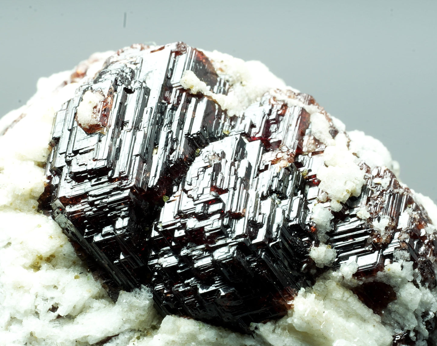 ARSAA GEMS AND MINERALSNatural small red etched spessartine garnet crystal on matrix on albite and has nice patterns from Skardu Pakistan, 22.8 grams - Premium from ARSAA GEMS AND MINERALS - Just $45.00! Shop now at ARSAA GEMS AND MINERALS