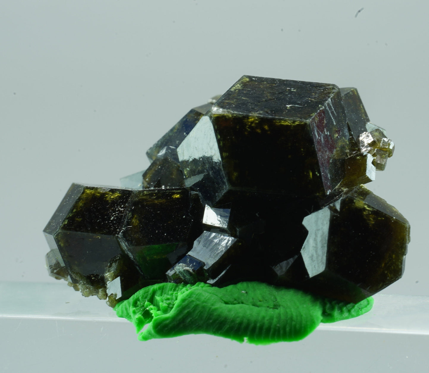 ARSAA GEMS AND MINERALSAndradite garnet crystal on matrix with green epidote crystals from Pakistan, 8.5 grams - Premium  from ARSAA GEMS AND MINERALS - Just $45.00! Shop now at ARSAA GEMS AND MINERALS