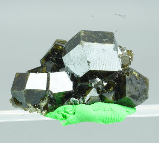 ARSAA GEMS AND MINERALSAndradite garnet crystal on matrix with green epidote crystals from Pakistan, 8.5 grams - Premium  from ARSAA GEMS AND MINERALS - Just $45.00! Shop now at ARSAA GEMS AND MINERALS