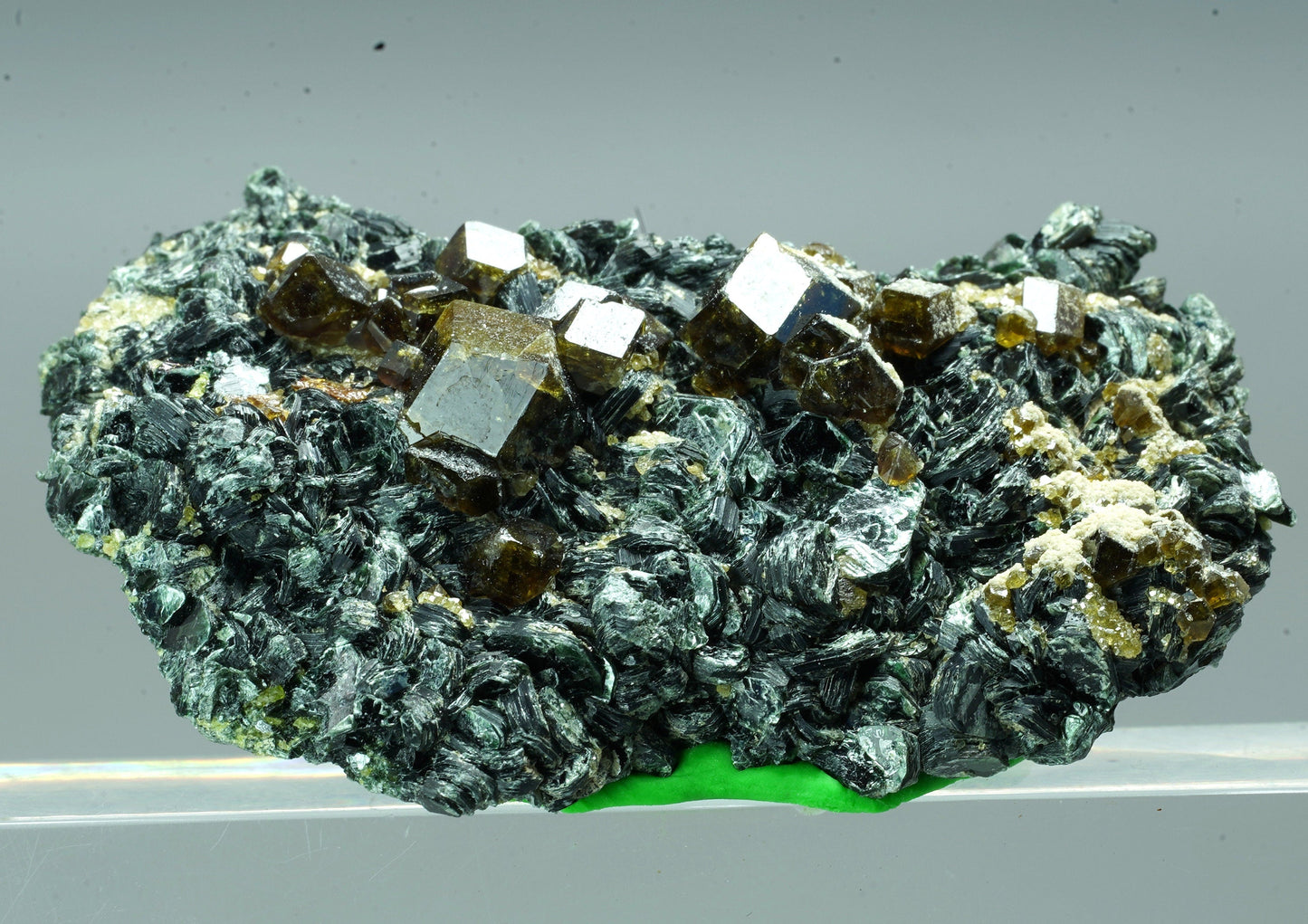 ARSAA GEMS AND MINERALSAndradite garnet crystal on matrix with mica from Pakistan, 18.2 grams - Premium from ARSAA GEMS AND MINERALS - Just $40.00! Shop now at ARSAA GEMS AND MINERALS