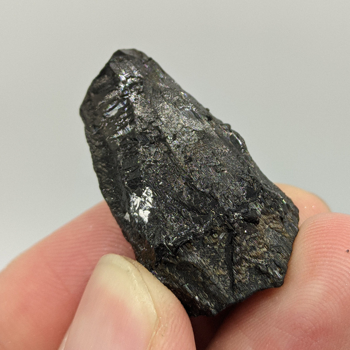 Etched Black Tourmaline Crystal, Skardu Pakistan, 13.5g