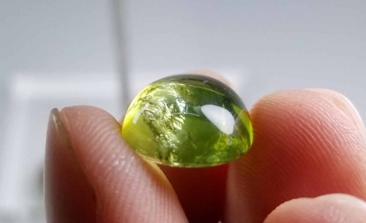 Natural good quality ring size green tourmaline