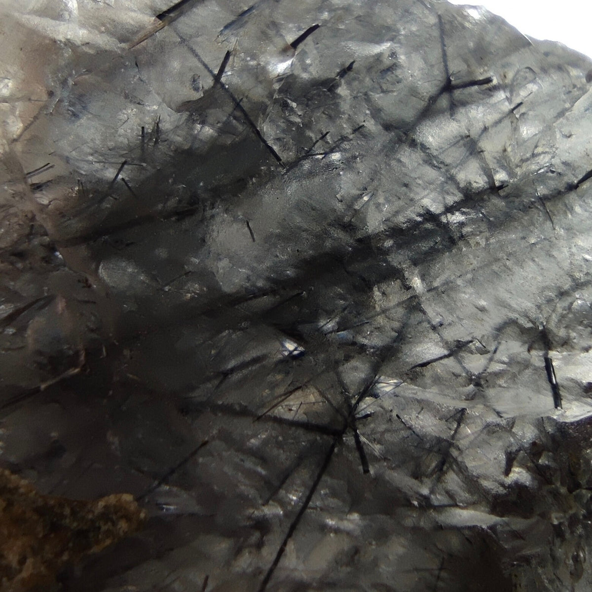 Natural Magnecio-Reibeickite included etched quartz crystal  from Zagi mountain KP Pakistan, 28.7 grams