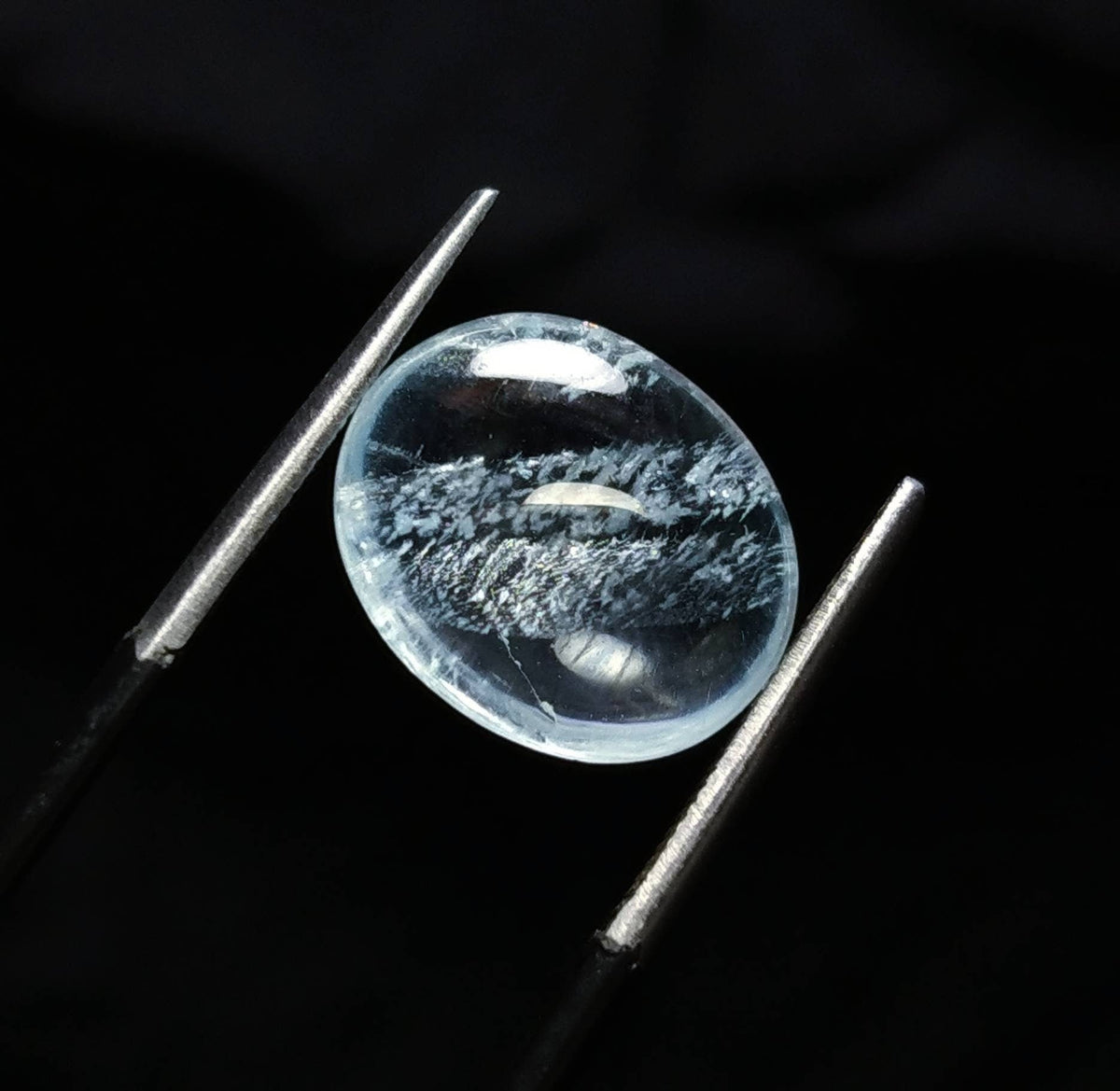 19 Carat Aquamarine Cabochon Lot, Natural Untreated Oval Gemstones