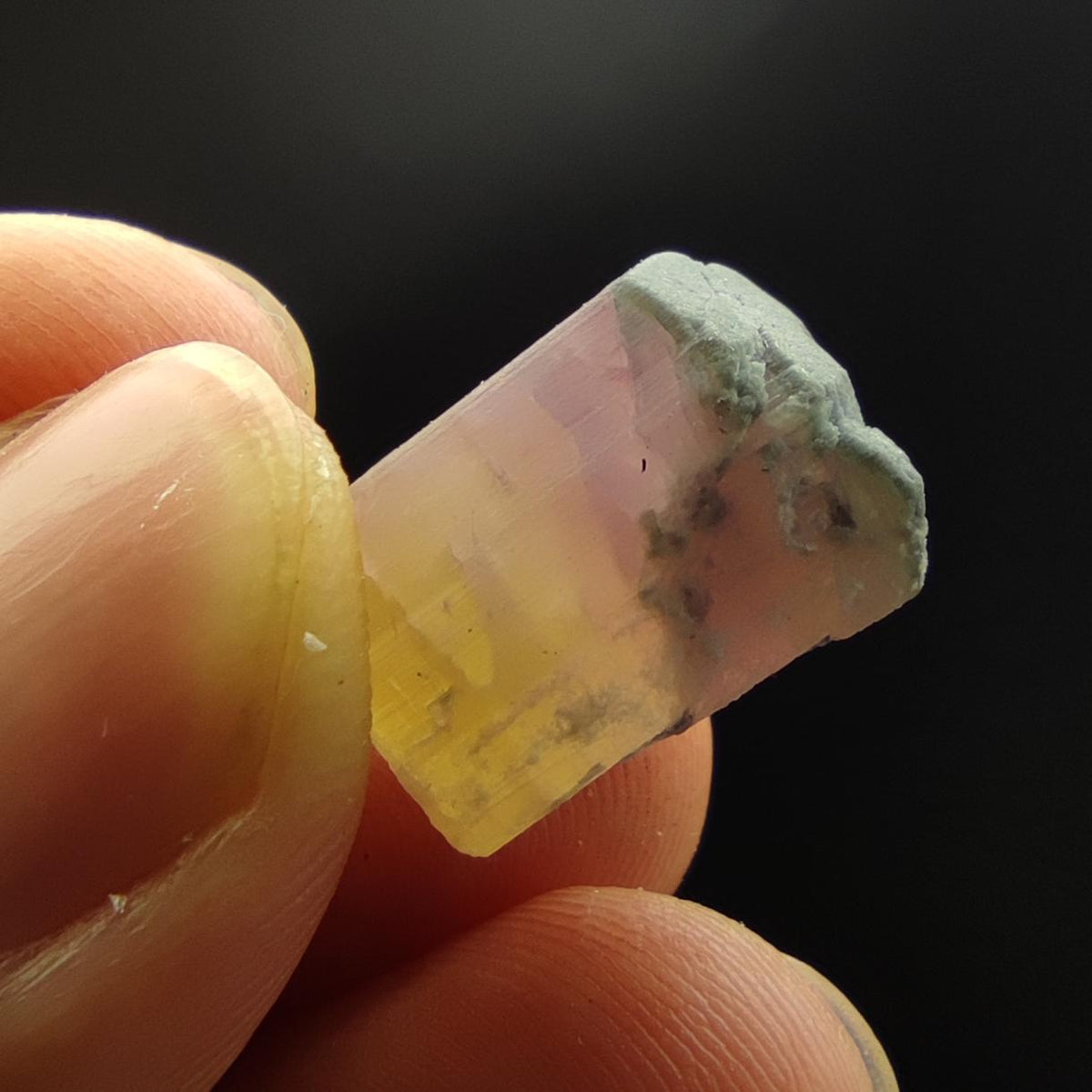 Natural small 24 pieces lot of bicolor tourmaline crystals from Afghanistan, 87.9 grams