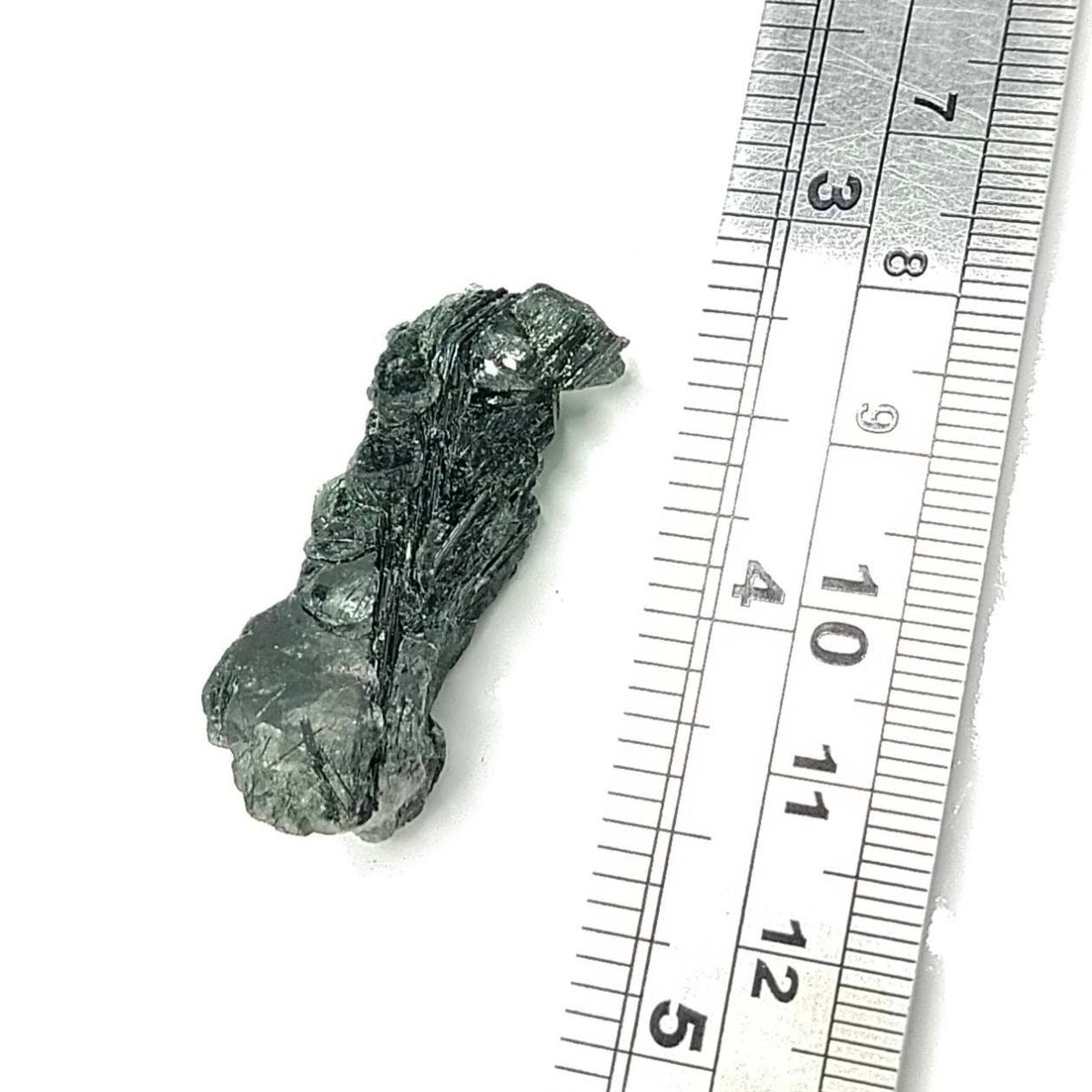 Apatite crystal with green basolite inclusion from KP Pakistan, 7.5 grams