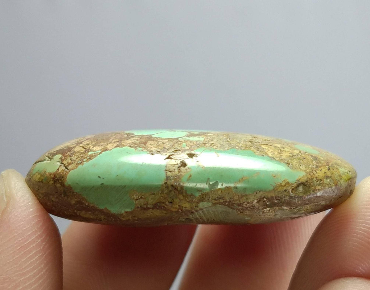 Natural Turquoise Cabochon, 74 Carats, Oval Shape