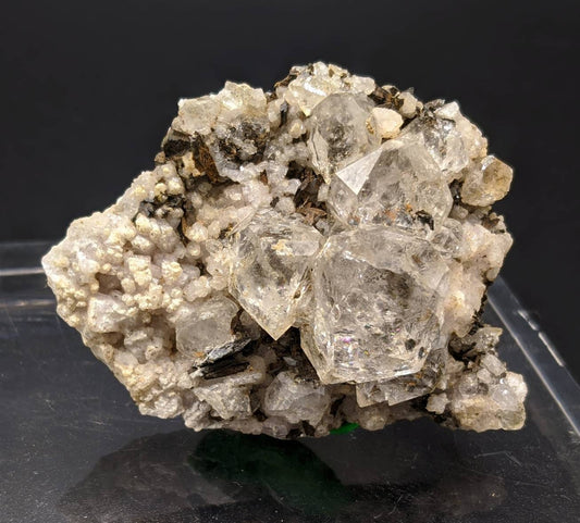 Terminated Quartz Cluster on Albite, Zagi Mountain Pakistan