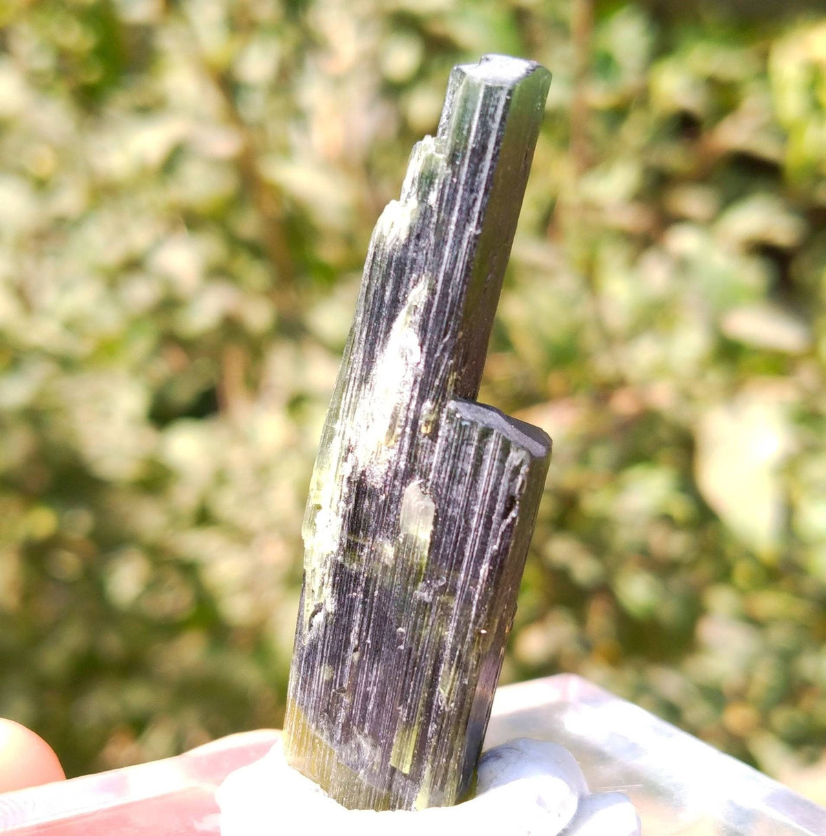 Double Terminated Green Tourmaline Crystal, Pakistan - 14 grams