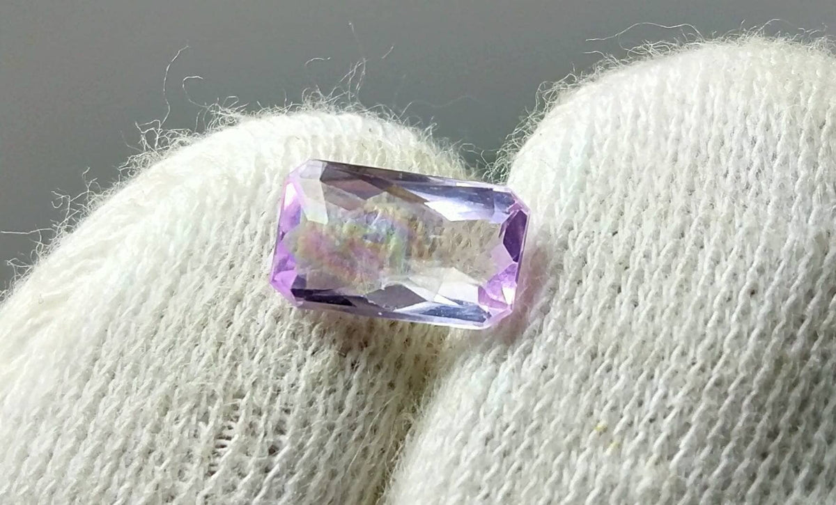 Natural good quality ring sizes faceted kunzite gems