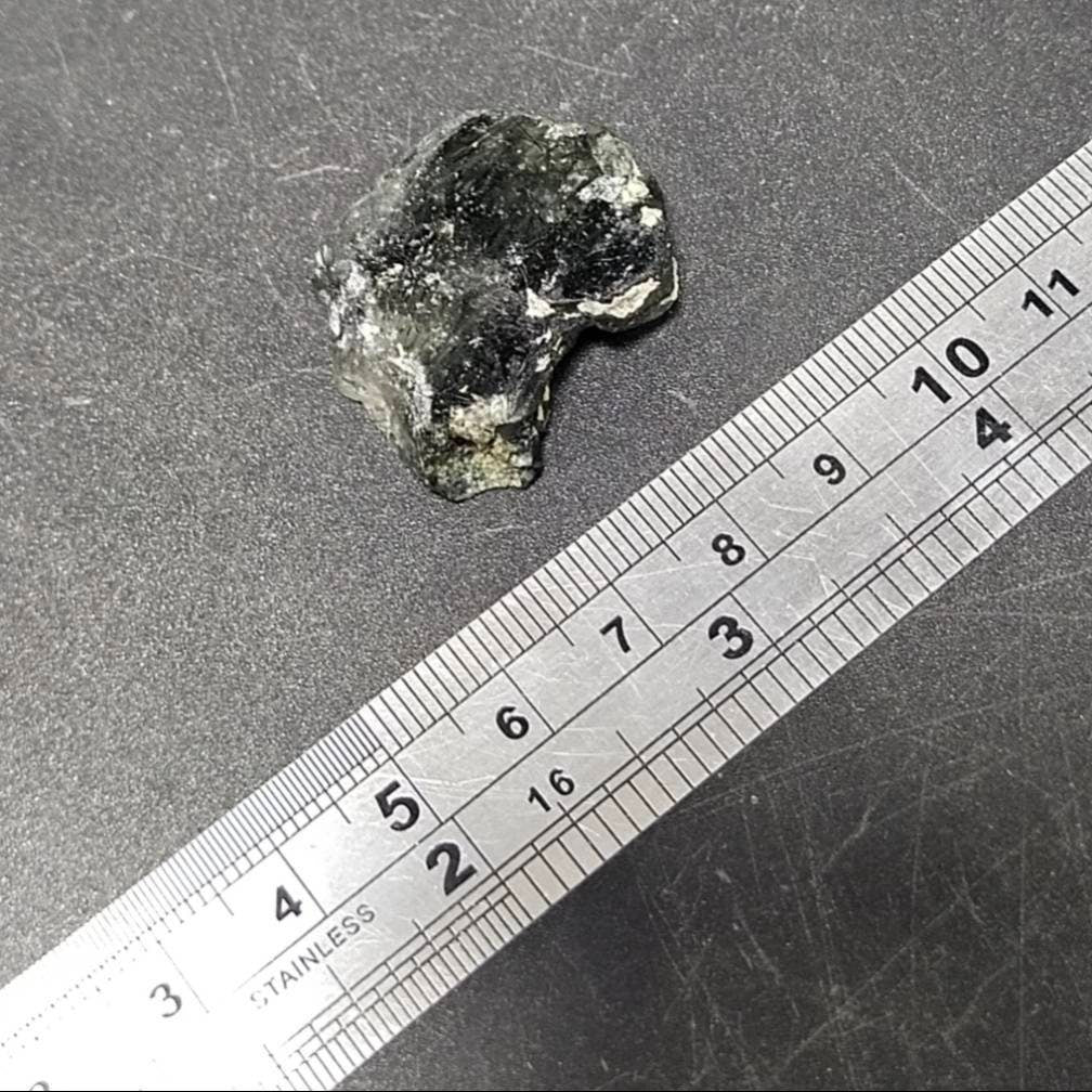 Apatite with massive green byssolite inclusion from Gandao hills, Mohmand Agency KPK Pakistan