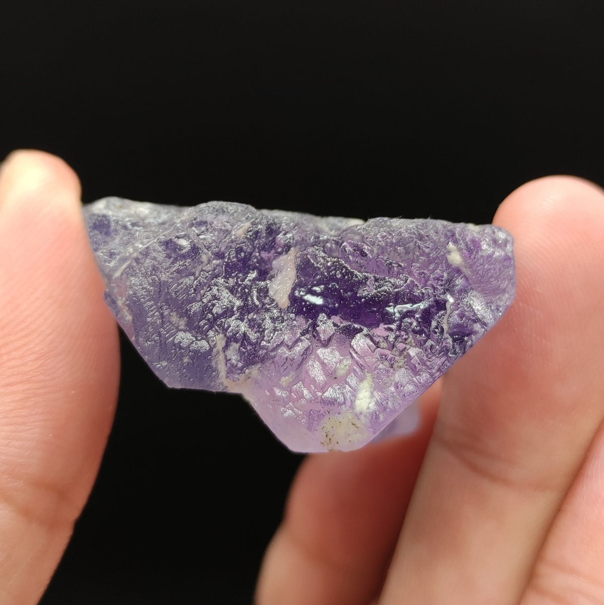 Bicolor Spodumene var kunzite clear lustrous crystal from Afghanistan, 188 grams