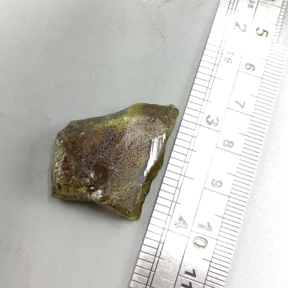 Green rare natural sphene titanite crystal from Mohmand Agency KPK Pakistan, weight 12 grams