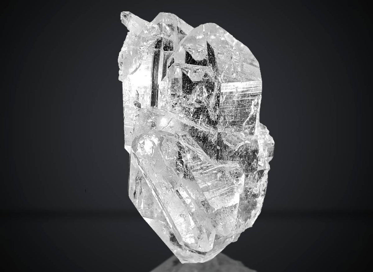 Clear Terminated Quartz Cluster - Balochistan Pakistan, 22.7 grams