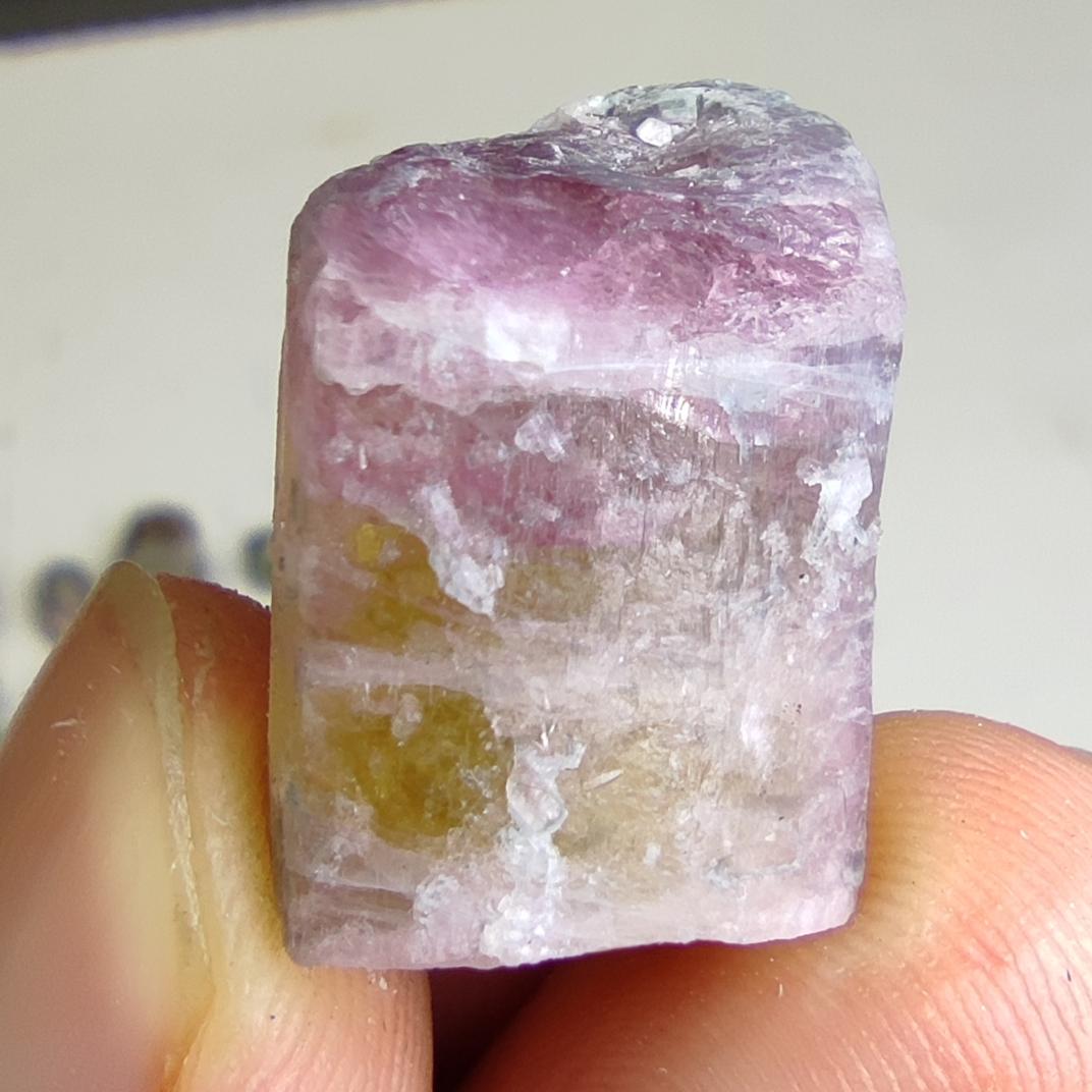 Natural small 27 pieces lot of bicolor tourmaline crystals from Afghanistan, 86.6 grams