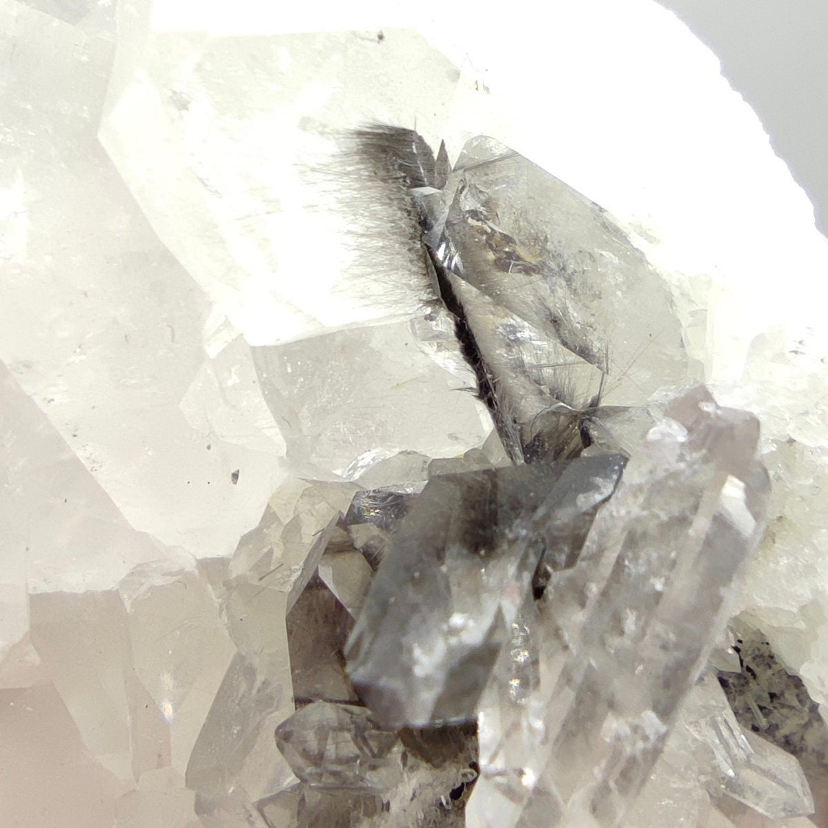 Natural nice size brookite included quartz cluster from Baluchistan Pakistan, 98 grams