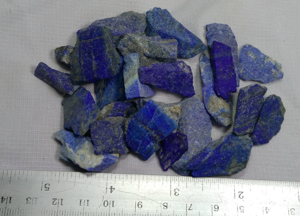 Lapis Lazuli Crystal Pieces, 104 grams, Untreated, Natural