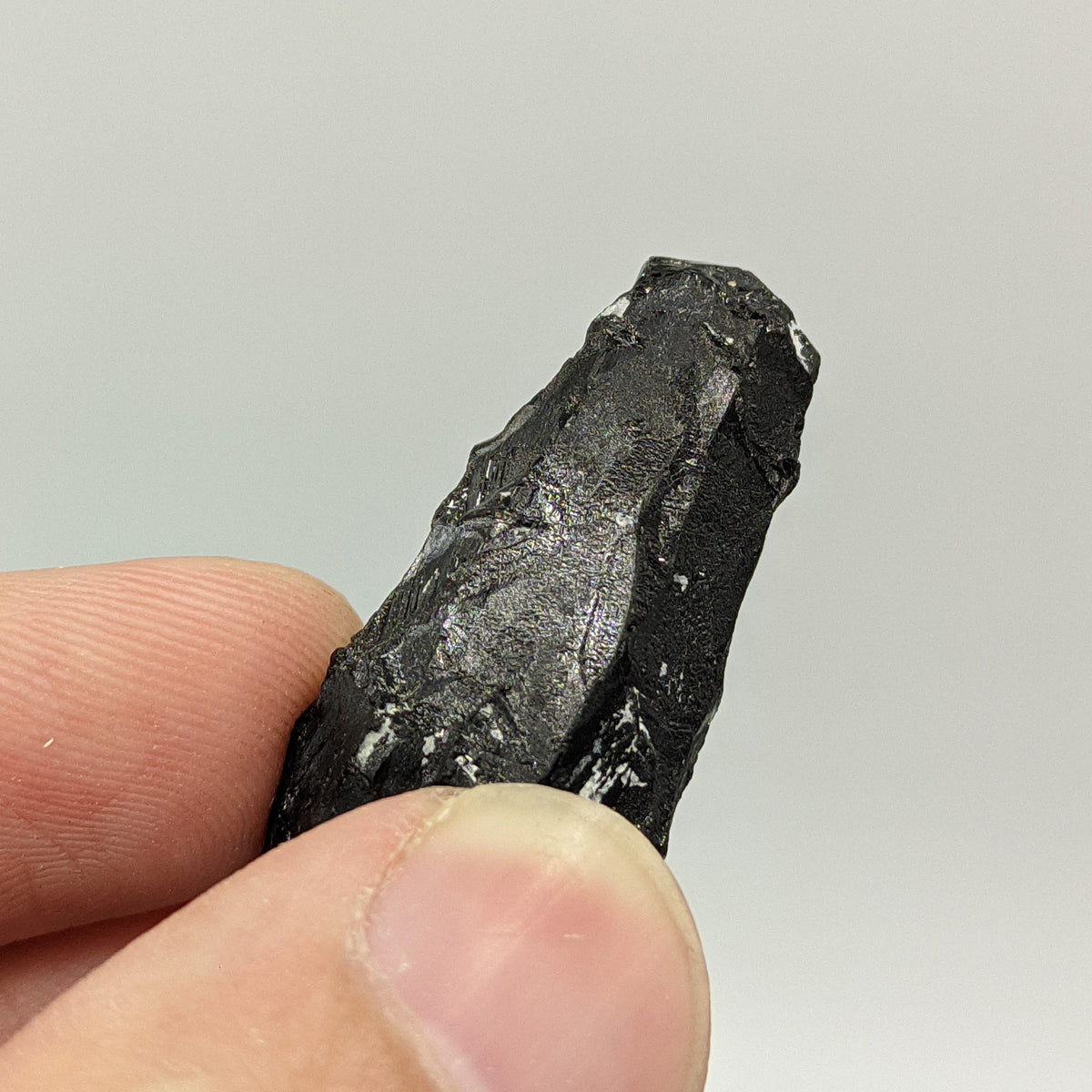 Etched Black Tourmaline Crystal, Skardu Pakistan, 10.5g