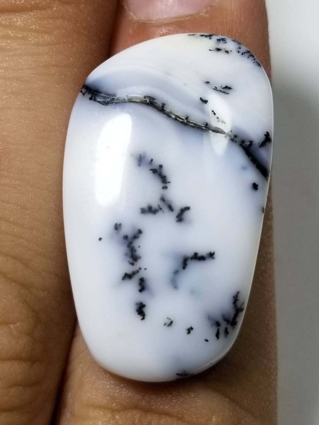 Natural Dendritic Opal Matching Pair, 39 Carats