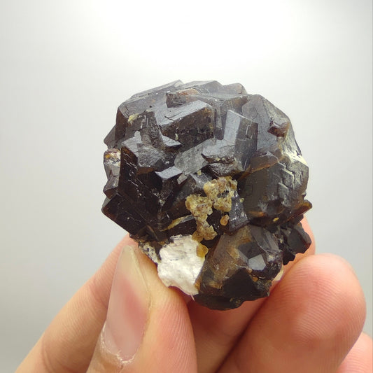 Natural Dark brown Andradite garnet cluster, Well formed crystal, 40 grams