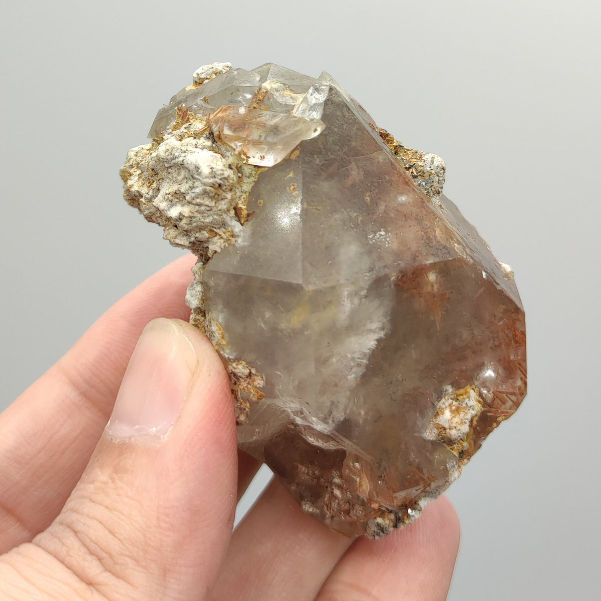 Smokey Quartz Crystal with Rutile, KP Pakistan, 104 grams