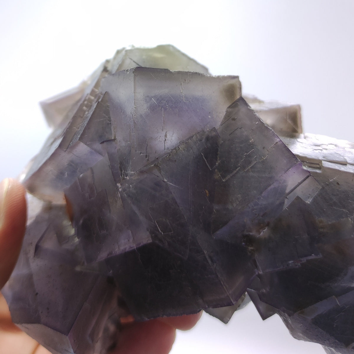 Purple Blue Phantom Fluorite Crystal, Baluchistan Pakistan (747g)