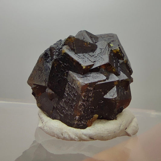 Natural Dark brown Andradite garnet cluster, Well formed crystal, 17 grams