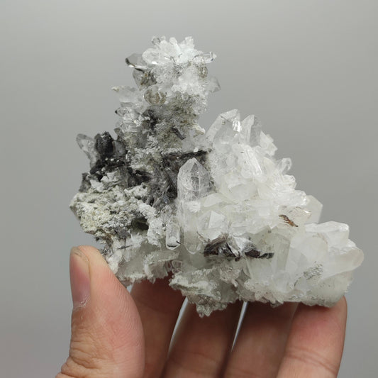 Natural nice size brookite included quartz cluster from Baluchistan Pakistan, 130 grams