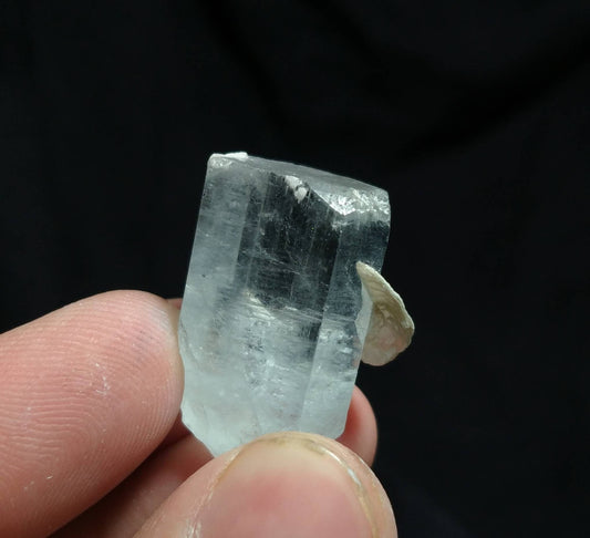 Double Terminated Aquamarine Crystal with Muscovite Mica (9 grams)