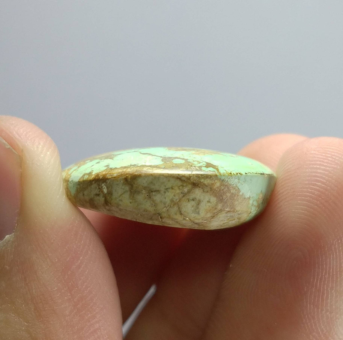 39 Carat Oval Turquoise Cabochon, Untreated Gemstone