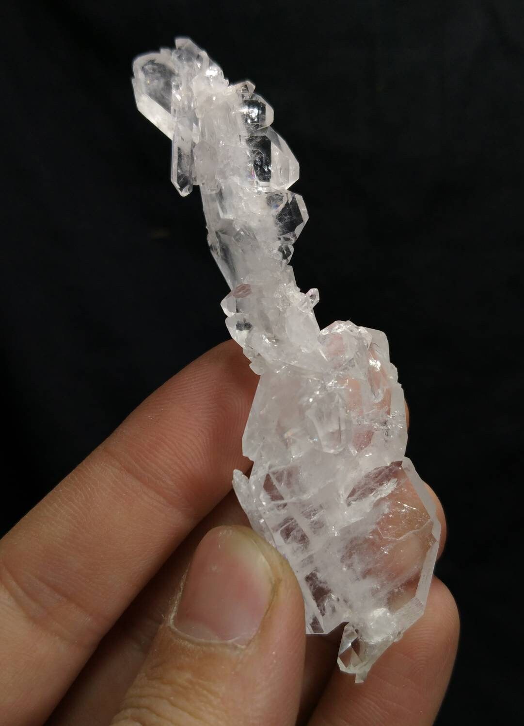 Clear Faden Quartz Crystal, Pakistan Mineral Specimen (24 grams)