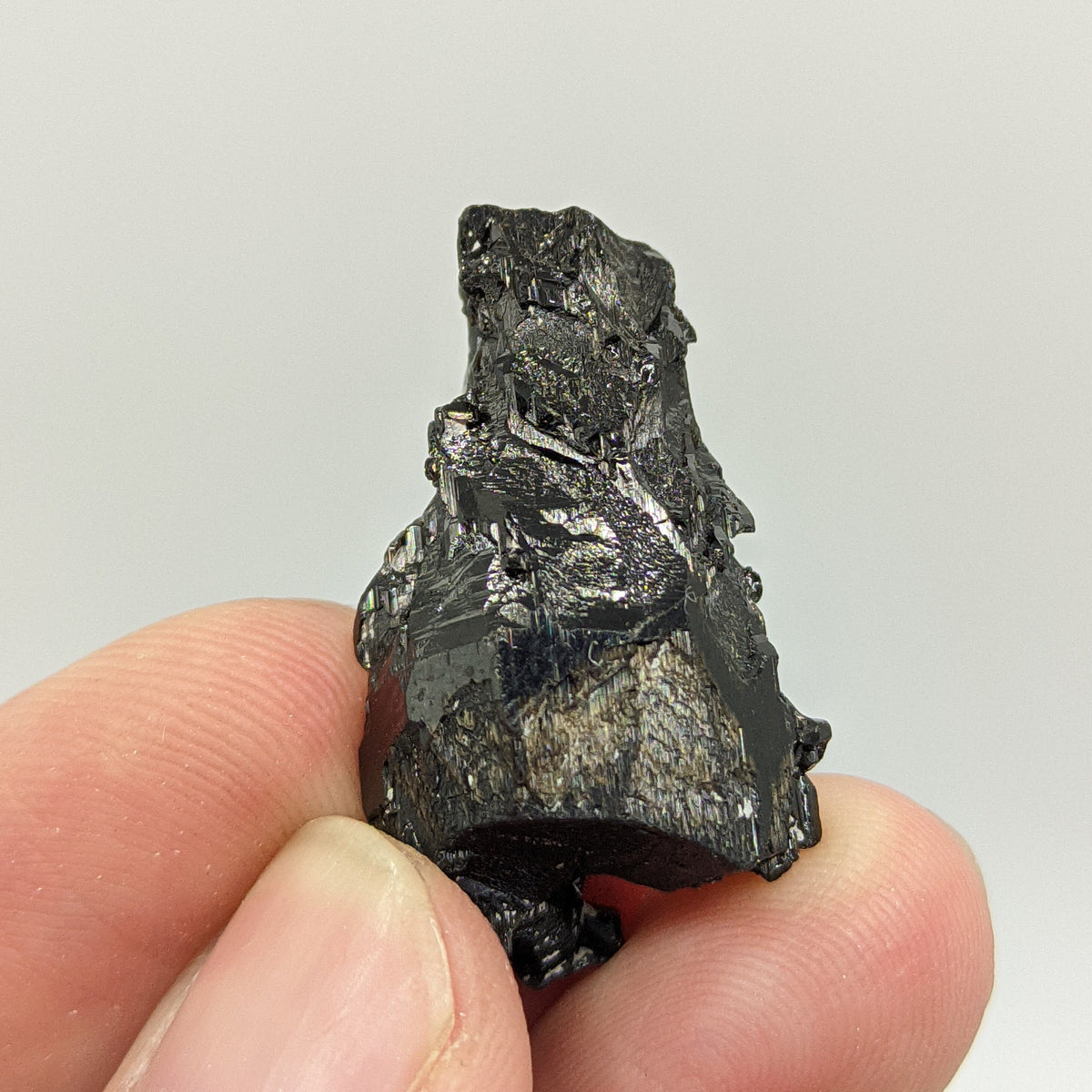 Etched Black Tourmaline Crystal, Skardu Pakistan, 8.5g