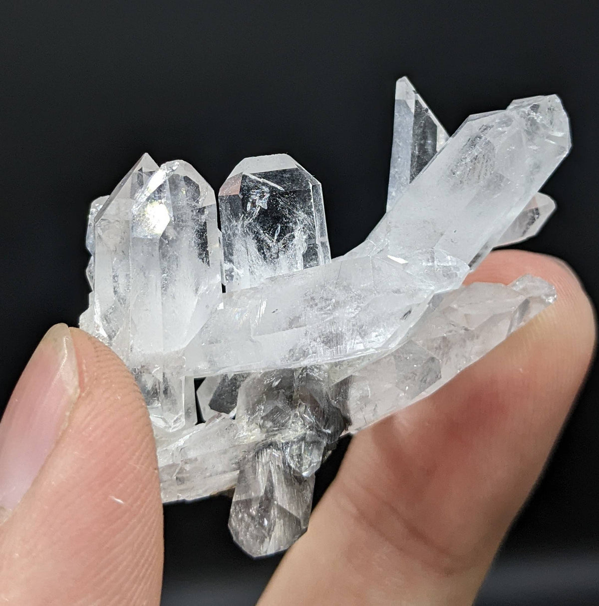 Small brookite included quartz cluster on matrix from Baluchistan Pakistan, 15.9 grams