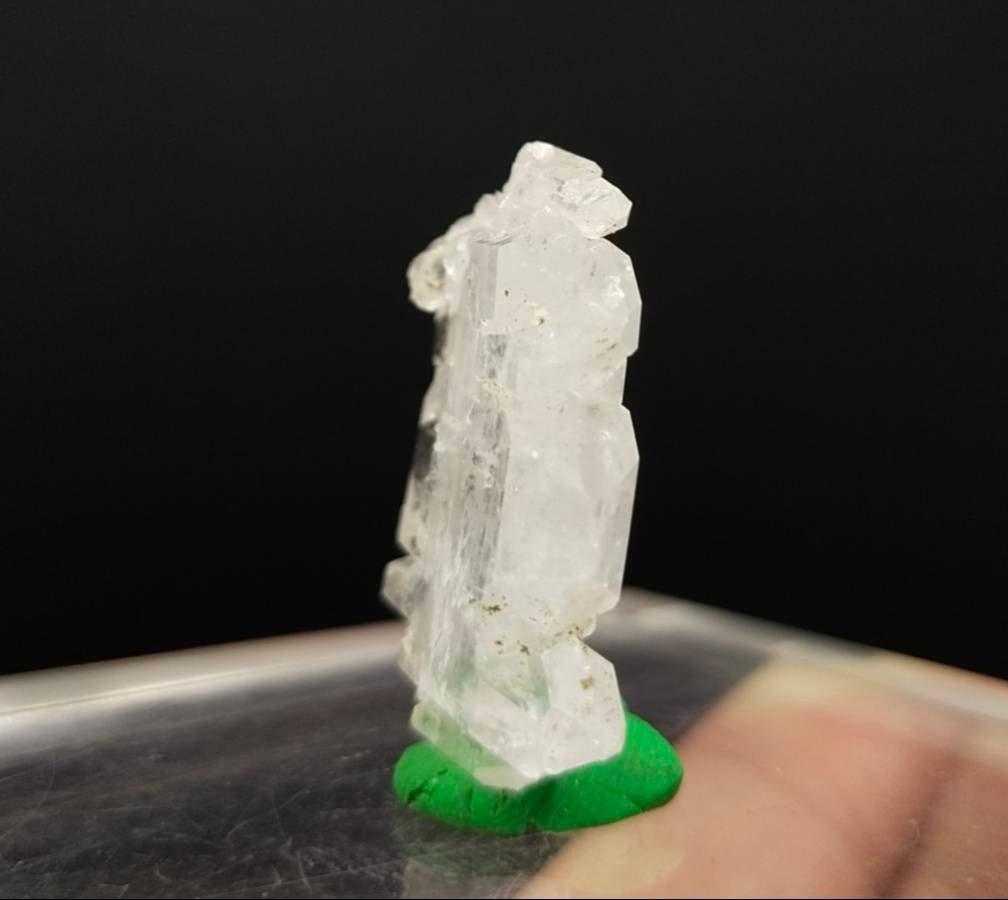 Faden quartz crystal clear and terminated with stepformation structure  from Baluchistan Pakistan, 8.5 gram