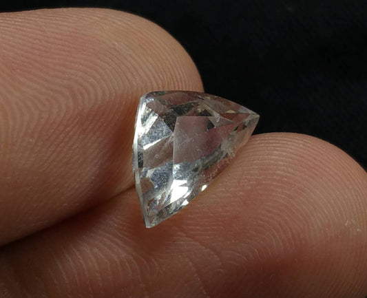 2.5 Carat Triangle Aquamarine Gemstone, Faceted, Untreated