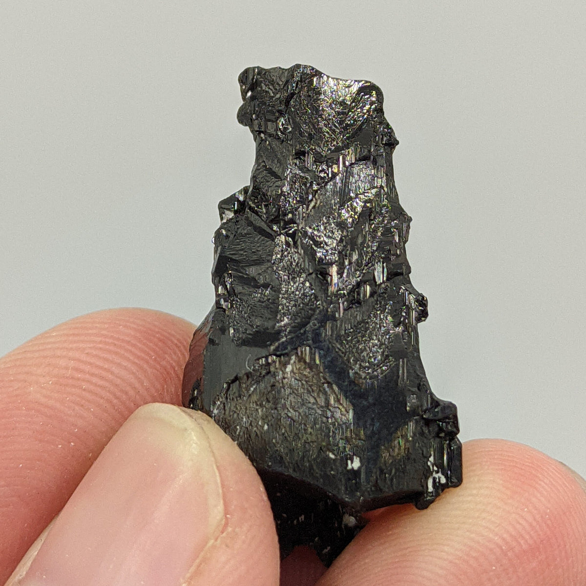 Etched Black Tourmaline Crystal, Skardu Pakistan, 8.5g