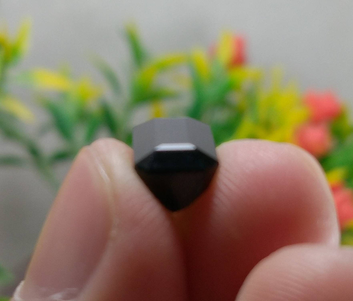 5 Carat Green Tourmaline Gem, Faceted Radiant Cut