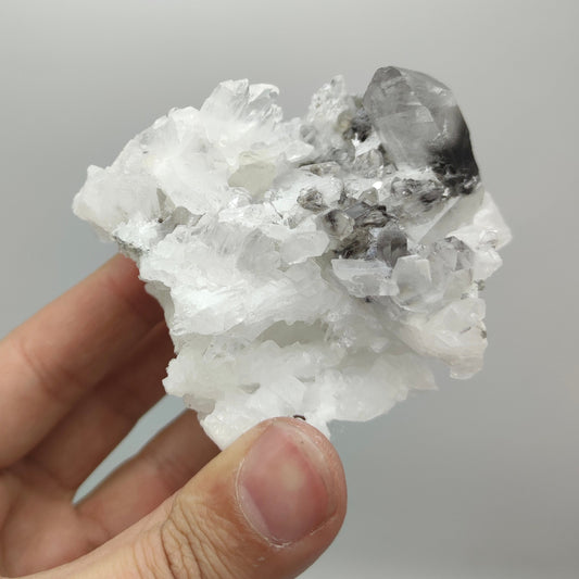 Natural nice size brookite included quartz cluster from Baluchistan Pakistan, 197 grams
