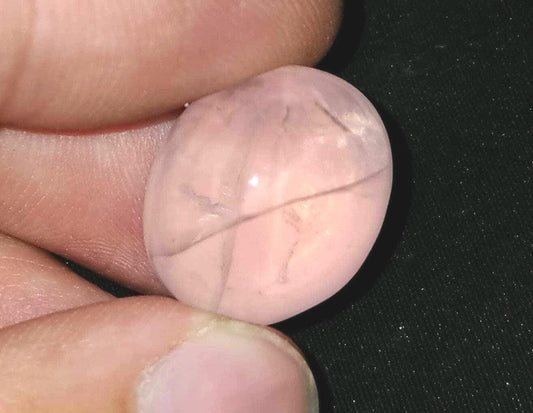 Natural 32 Carat Star Rose Quartz Cabochon