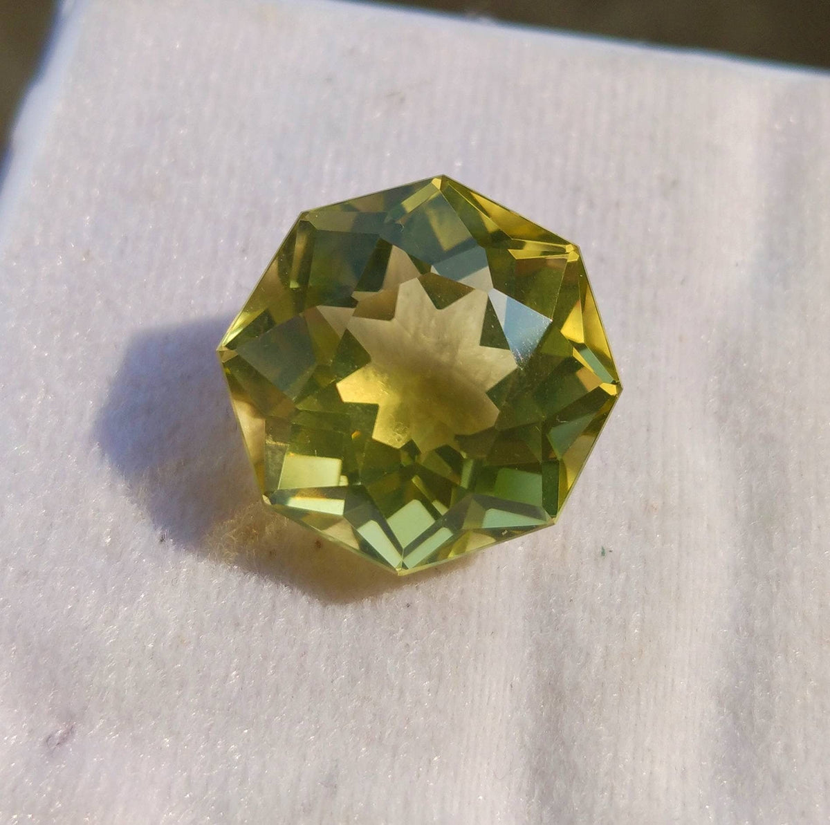 29 Carat Yellow Apatite Gem, Octagon Cut, VV Clarity