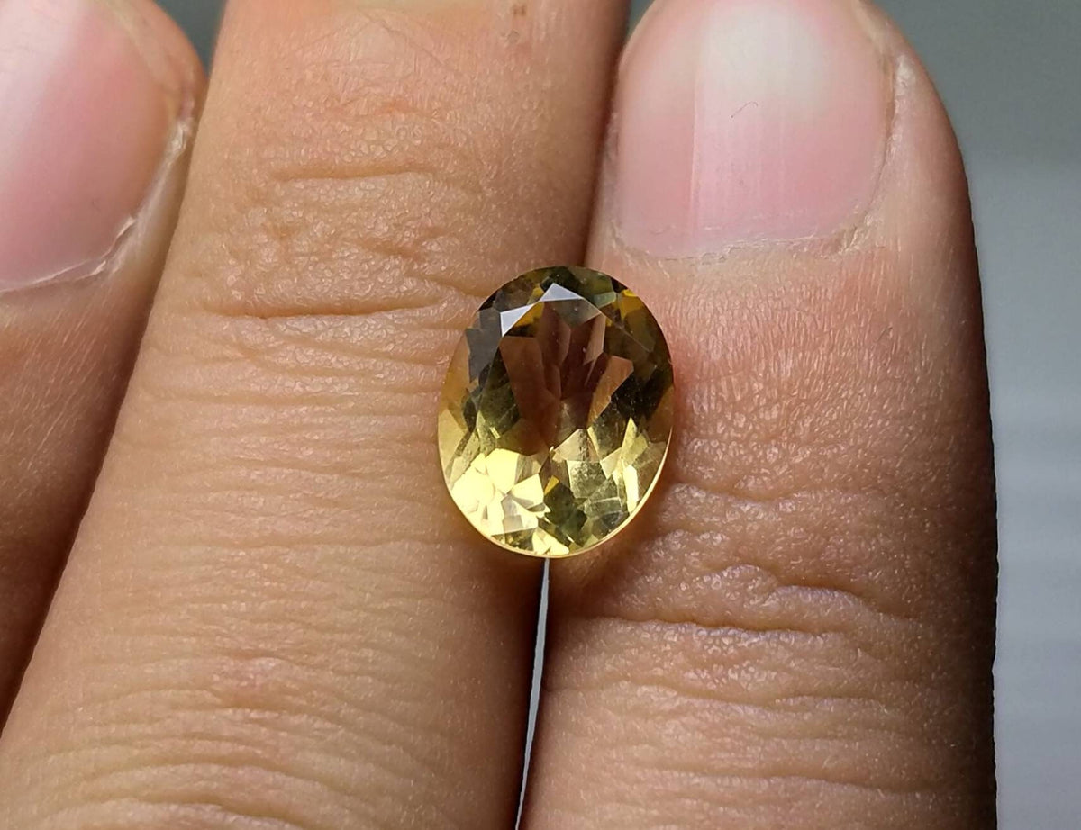 Natural good quality small sized calibrated faceted citrine loos gems