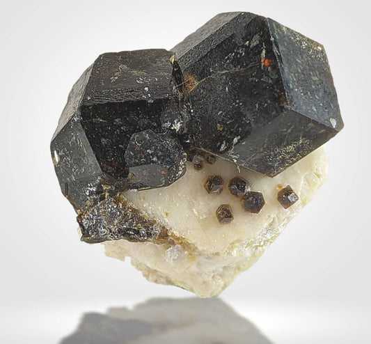 On matrix andradite garnet crystal from Pakistan, 6.5 grams