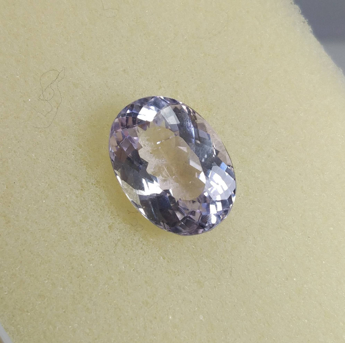 16 Carat Oval Faceted Kunzite Gemstone