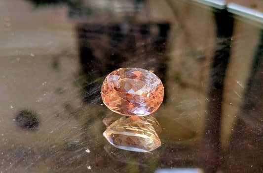 Faceted 12 Carat Kunzite Gemstone, Untreated