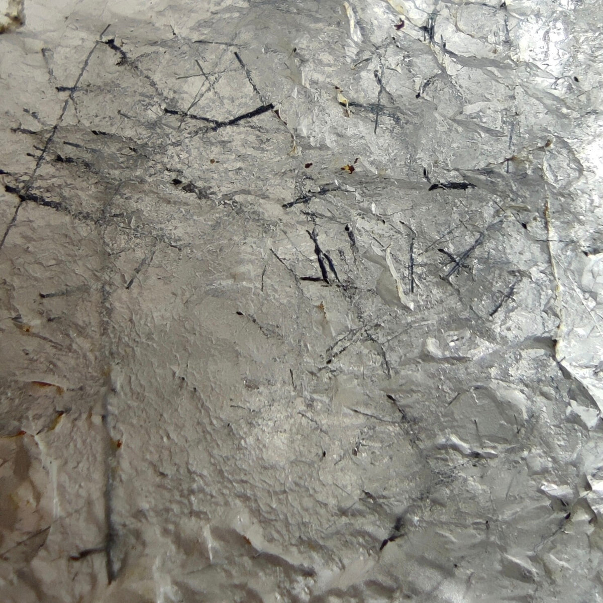 Natural Magnecio-Reibeickite included etched quartz crystal  from Zagi mountain KP Pakistan, 41 grams